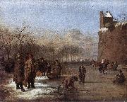 Adriaen van de Velde Amusement on the Ice painting